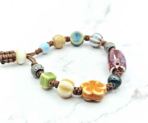 Autumn Bloom 3 Mei's Tibetan Autumn Bloom | armband | Keramiek Autumn Bloom 3