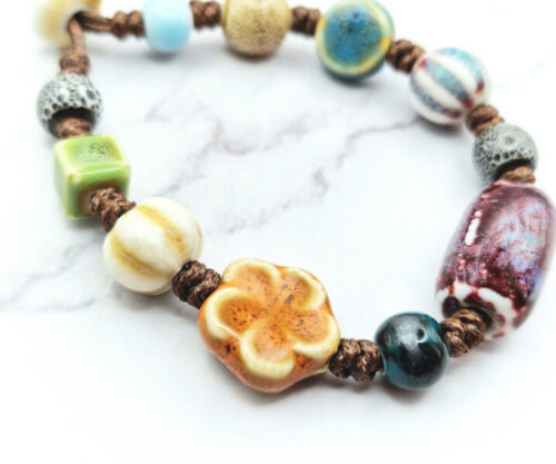 Autumn Bloom 4 Mei's Tibetan Autumn Bloom | armband | Keramiek Autumn Bloom 4