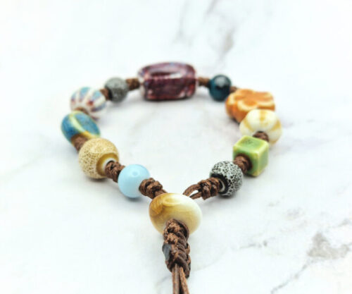 Autumn Bloom 7 Mei's Tibetan Autumn Bloom | armband | Keramiek Autumn Bloom 7