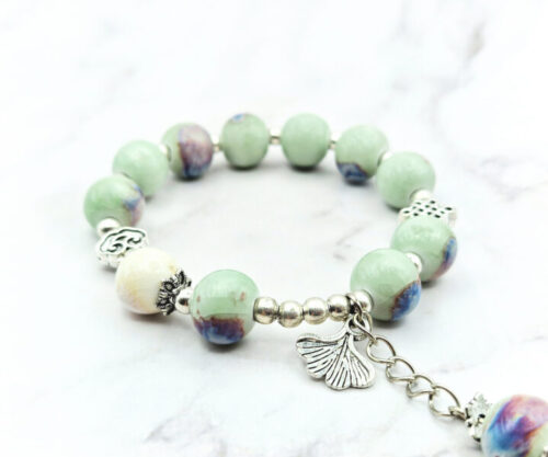 Mei's Tibetan Misty Lotus | armband | Keramiek