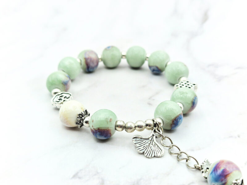 Misty Lotus 1 Mei's Tibetan Misty Lotus | armband | Keramiek Mei's Tibetan Misty Lotus | armband | Keramiek