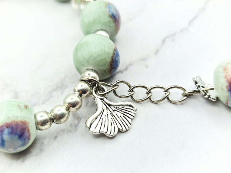 Misty Lotus 5 Mei's Tibetan Misty Lotus | armband | Keramiek Mei's Tibetan Misty Lotus | armband | Keramiek - Afbeelding 5
