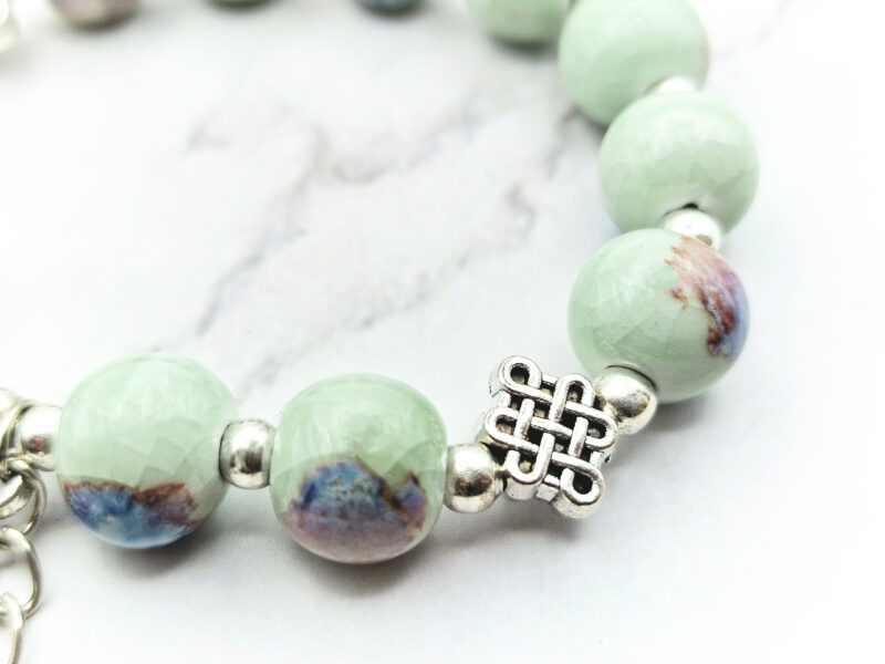 Misty Lotus 6 Mei's Tibetan Misty Lotus | armband | Keramiek Mei's Tibetan Misty Lotus | armband | Keramiek - Afbeelding 6