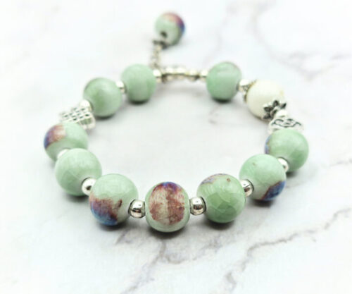 Misty Lotus 7 Mei's Tibetan Misty Lotus | armband | Keramiek Misty Lotus 7