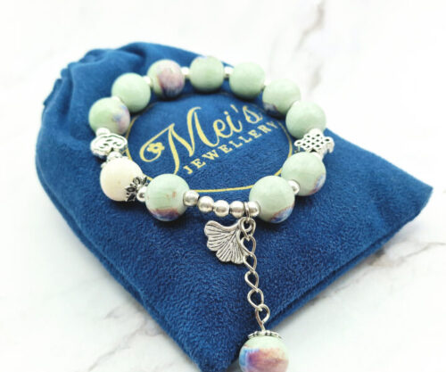 Misty Lotus 8 Mei's Tibetan Misty Lotus | armband | Keramiek Misty Lotus 8