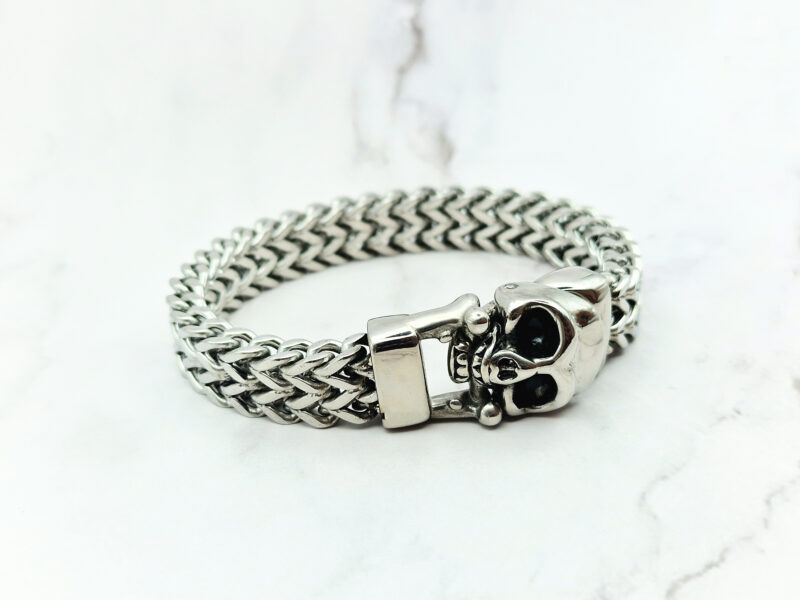 Steel Skull 3 Mei's Muse Steel Skull | armband | Stainless Steel Mei's Muse Steel Skull | armband | Stainless Steel - Afbeelding 3