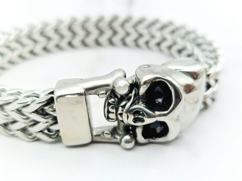 Steel Skull 4 Mei's Muse Steel Skull | armband | Stainless Steel Mei's Muse Steel Skull | armband | Stainless Steel - Afbeelding 4